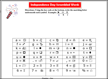 Image of Scrambled Words Game