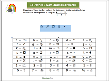 Image of Scrambled Words Game