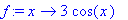 f := proc (x) options operator, arrow; 3*cos(x) end proc