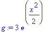 g := 3*exp(1/2*x^2)