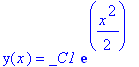 y(x) = _C1*exp(1/2*x^2)