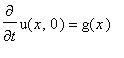 diff(u(x,0),t) = g(x)