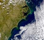 Landsat photo of Carolinas coast