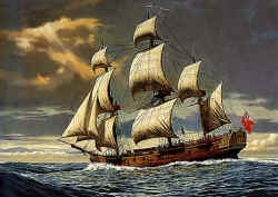 Sailing ship - HMS Resolution