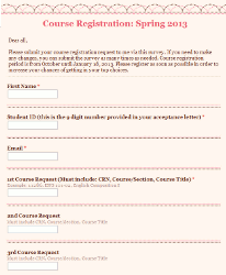 Course Request Form