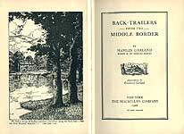 Back-Trailers from the Middle Border: Title page