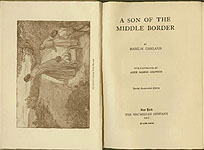 A Son of the Middle Border: Special Autographed Edition: Title page