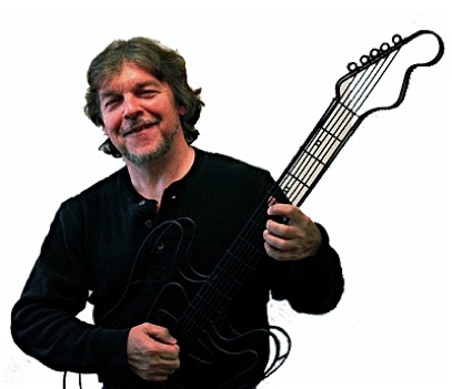 Bob with wire toy guitar