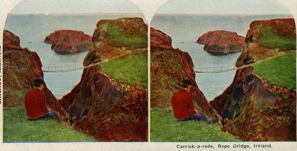 Carrick-a-Rede Rope Bridge Stereoscope
