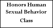 Text Box: Honors Human Sexual BehaviorClass 