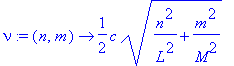 nu := proc (n, m) options operator, arrow; 1/2*c*sq...