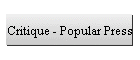Critique - Popular Press