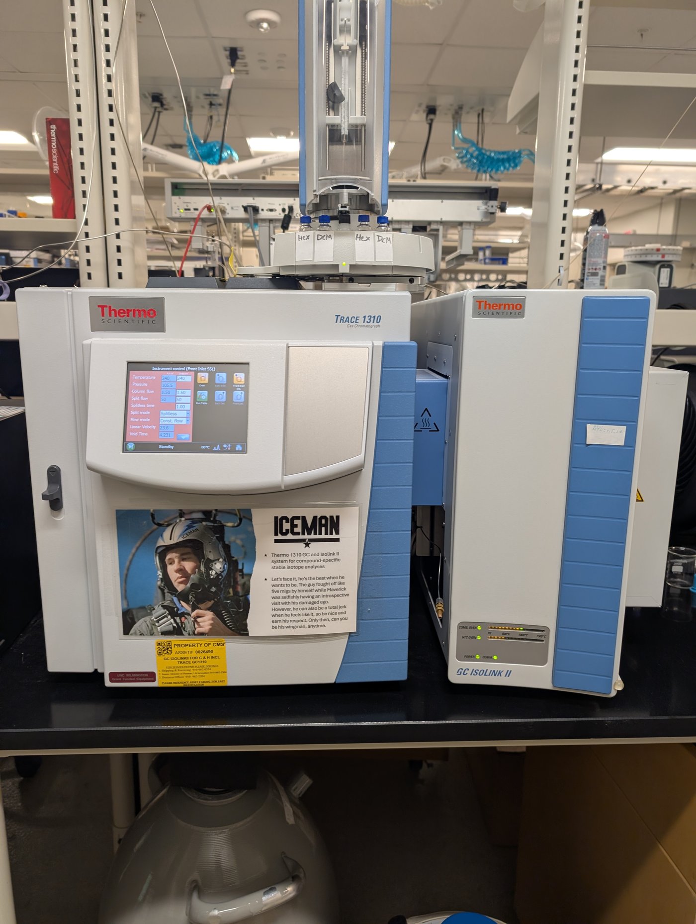 Iceman GC-IRMS interface