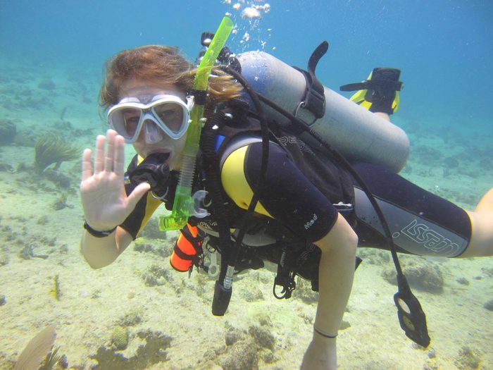 Diving for coral proxy samples
